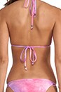 view 3 of 4 Triangle Keyhole Bikini Top in Guava