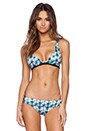 view 1 of 3 Tie Dye Triangle Bikini Top in Midnight Reef