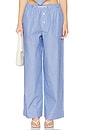 view 1 of 6 Holiday Pants in Blue Stripe