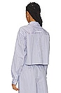 view 3 of 5 H2O Fagerholt Pj Cropped Shirt in Blue Stripe