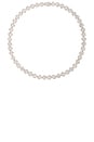 view 1 of 3 Daisy Chain Tennis Necklace in Sterling Silver & White