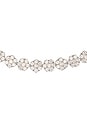 view 3 of 3 Daisy Chain Tennis Necklace in Sterling Silver & White