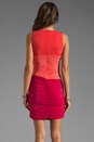 view 4 of 5 Colorblock Twist Dress в цвете Poppy/Guava/Raspberry in Poppy & Guava & Raspberry
