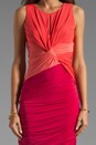 view 5 of 5 Colorblock Twist Dress в цвете Poppy/Guava/Raspberry in Poppy & Guava & Raspberry