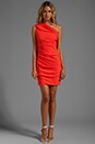 view 2 of 5 Платье с открытым плечом из крепа in Fire