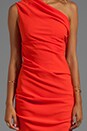 view 5 of 5 Платье с открытым плечом из крепа in Fire