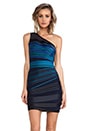 view 1 of 6 One Shoulder Dress in Blue Ombre