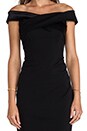 view 5 of 5 Off Shoulder Dress with Crisscross Detail in Black