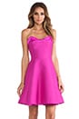 view 1 of 5 Strapless Structured Fit & Flare Dress in Petunia