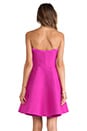 view 3 of 5 Strapless Structured Fit & Flare Dress in Petunia