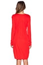 view 3 of 4 Long Sleeve Jersey Dress in Lipstick
