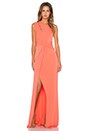 view 1 of 3 Twist Cut Out Gown in Watermelon