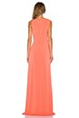 view 3 of 3 Twist Cut Out Gown in Watermelon