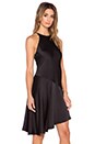 view 2 of 4 Asymmetric High Neck Dress in Black