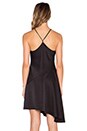 view 3 of 4 Asymmetric High Neck Dress in Black