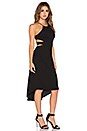 view 2 of 3 Cut Out Halter Dress in Black