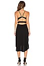 view 3 of 3 Cut Out Halter Dress in Black