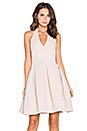 view 1 of 4 Fit & Flare Halter Dress in Buff
