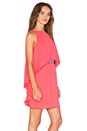 view 2 of 4 Cape Sleeve Dress in Coral