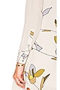 view 5 of 5 Long Sleeve Shirt Dress in Parchment Flowing Petals Print