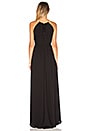 view 3 of 3 Halter Colorblock Gown in Chalk & Black