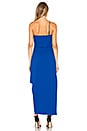 view 3 of 3 One Shoulder Drape Dress in Royal Blue
