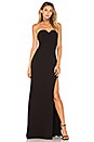 view 1 of 3 High Slit Gown in Black