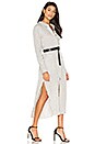 view 2 of 4 Pinstripe Maxi Shirt Dress in Chalk & Grey
