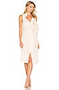 view 1 of 3 Draped Wrap Dress in Cream