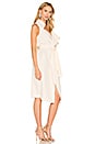 view 2 of 3 Draped Wrap Dress in Cream
