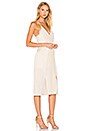 view 2 of 3 V Neck Slip Dress With Back Cut Outs in Cream