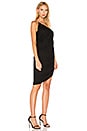 view 2 of 3 One Shoulder Draped Dress in Black