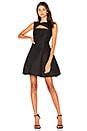 view 1 of 3 Asymmetrical V Neck Dress in Black