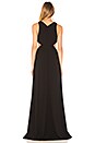 view 3 of 3 Deep V Neck Gown in Black
