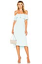 view 1 of 3 Off Shoulder Flounce Detail Dress in Foam