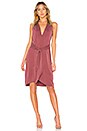 view 1 of 3 Wrap Dress in Dark Desert Rose
