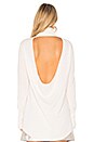 view 4 of 5 Cowl Back Tunic Sweater in Cream