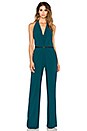 view 1 of 3 Overlay Halterneck Jumpsuit in Spruce