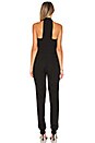view 3 of 3 홀터넥 턱시도 점프수트 in Black