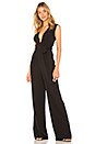 view 1 of 3 V Neck Wide Leg Jumpsuit in Black