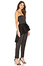 view 2 of 3 STRAPLESS フラウンススカート付ジャンプスーツ in Black