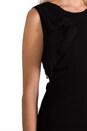view 5 of 5 Crepe Peplum Top in Black