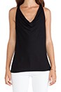 view 4 of 4 Draped Back Cowl Neck Top in Black