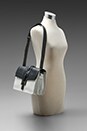 view 6 of 6 Short Shoulder Bag in Black and White in Black & White