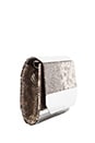 view 2 of 5 Halston Metal Tab Clutch in Silver Multi