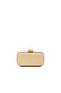 view 1 of 4 Oblong Minaudiere Clutch in Gold