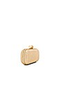 view 2 of 4 Oblong Minaudiere Clutch in Gold