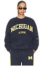 view 1 of 4 Michigan Offside Crew Sweatshirt in Navy