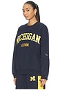 view 2 of 4 Michigan Offside Crew Sweatshirt in Navy