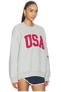 view 2 of 5 Usa Offside Crewneck in Grey